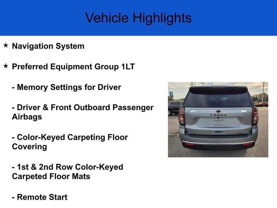 new 2024 Chevrolet Tahoe car, priced at $65,420