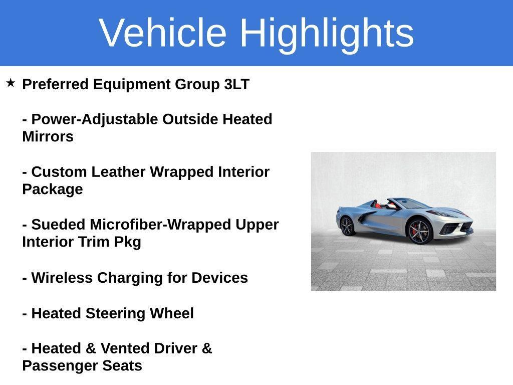 used 2023 Chevrolet Corvette car, priced at $77,851