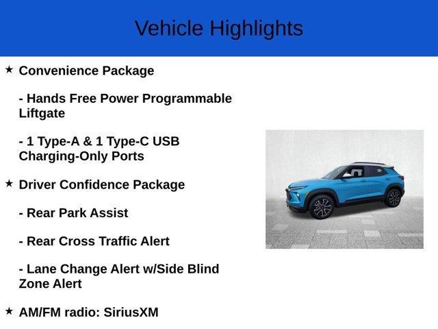 new 2025 Chevrolet TrailBlazer car, priced at $30,900