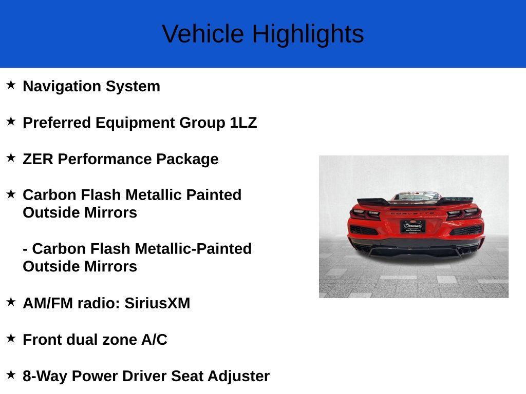 new 2025 Chevrolet Corvette car, priced at $113,519