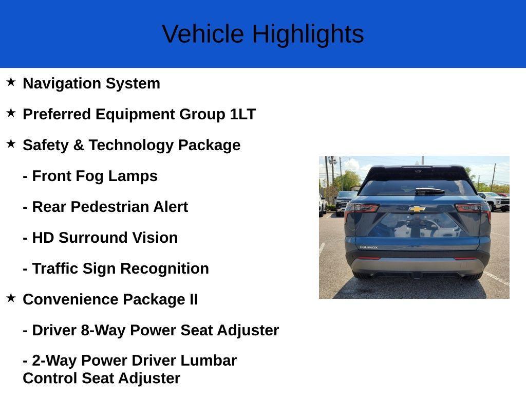 new 2025 Chevrolet Equinox car, priced at $30,525