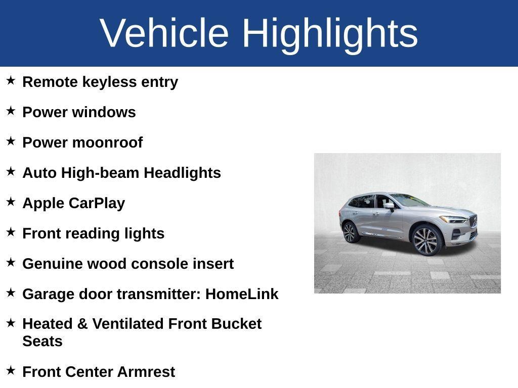 used 2023 Volvo XC60 car, priced at $37,300