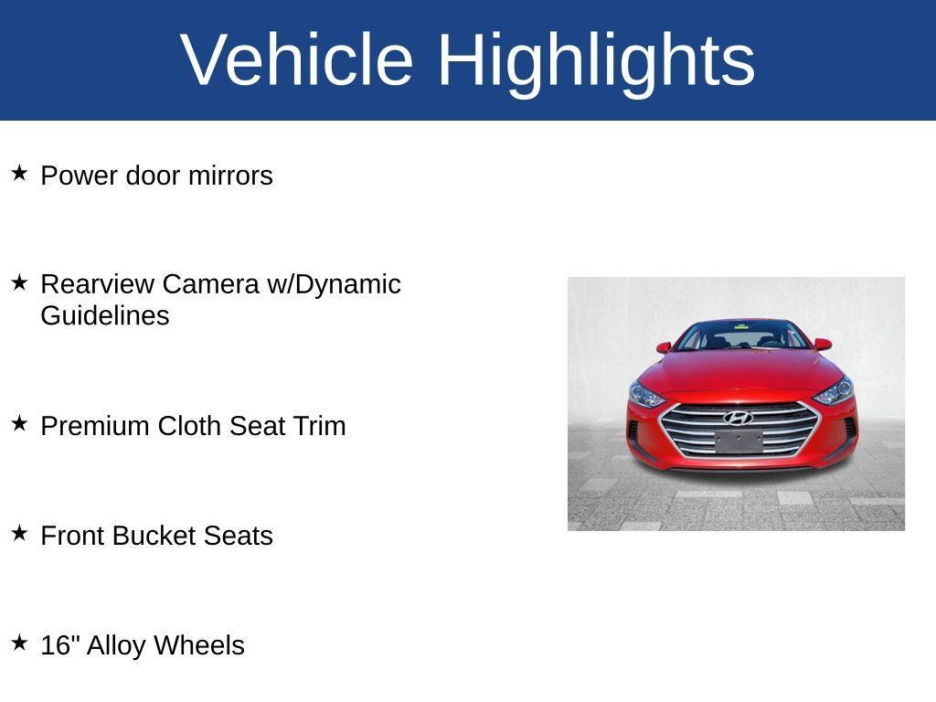 used 2017 Hyundai Elantra car, priced at $11,989