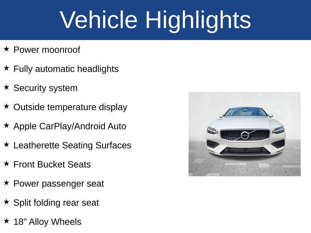 used 2020 Volvo S60 car, priced at $22,128