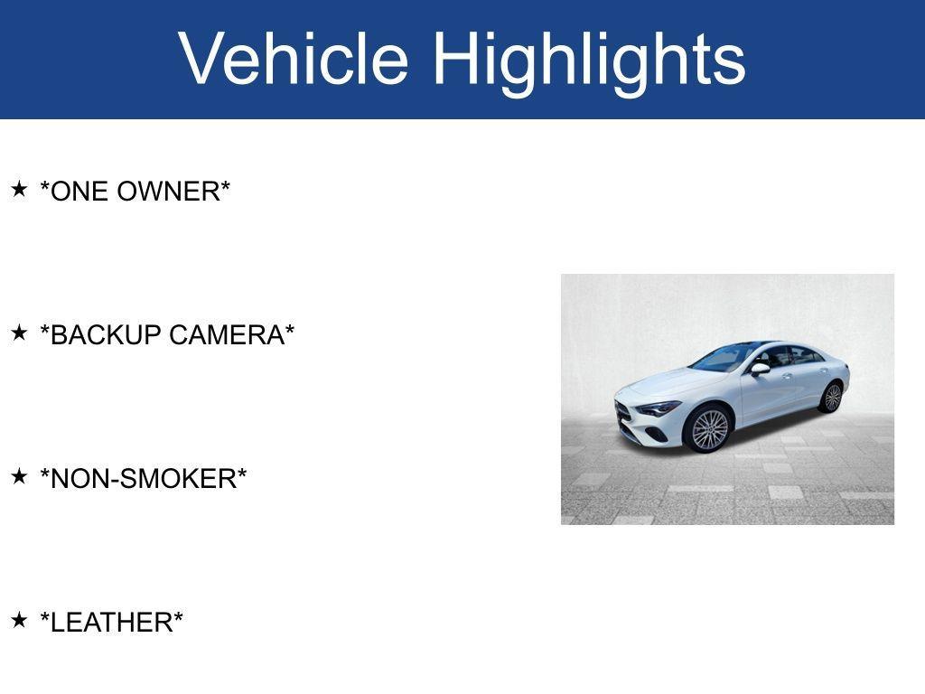 used 2025 Mercedes-Benz CLA 250 car, priced at $42,500