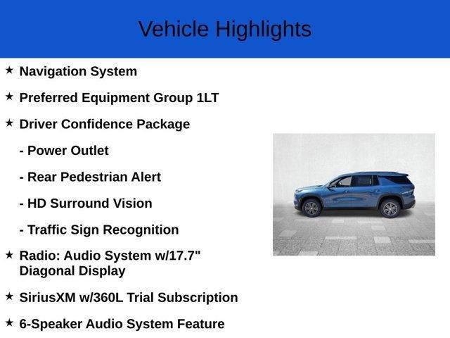 new 2025 Chevrolet Traverse car, priced at $40,395