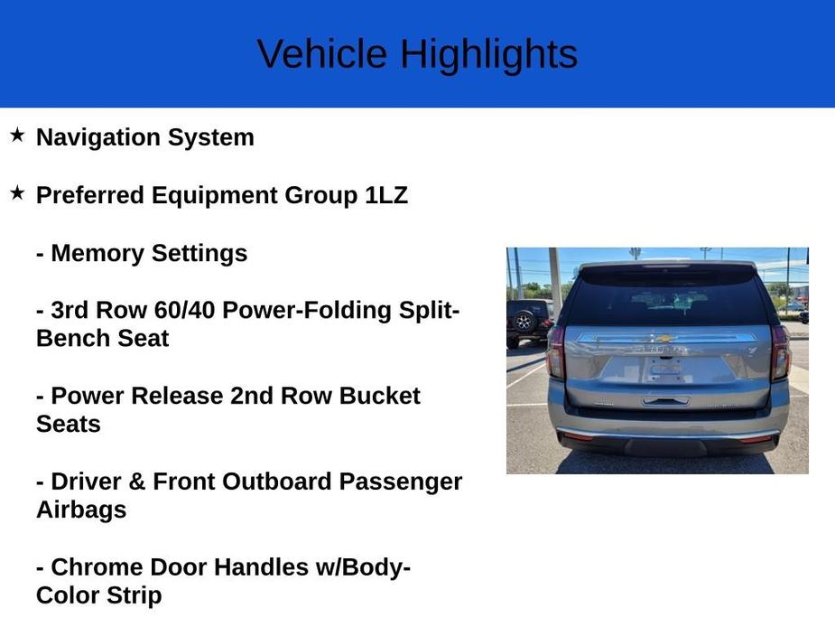 new 2024 Chevrolet Tahoe car, priced at $76,625