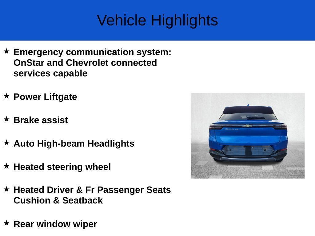 new 2025 Chevrolet Equinox EV car, priced at $43,890