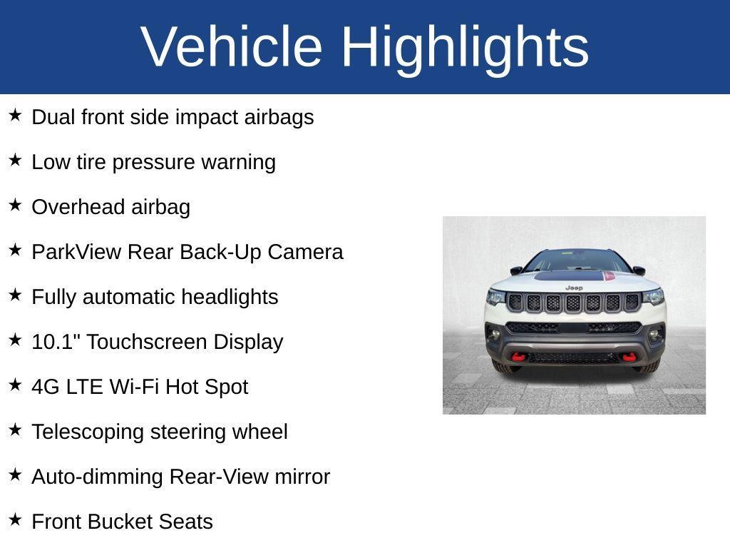 used 2024 Jeep Compass car, priced at $23,607