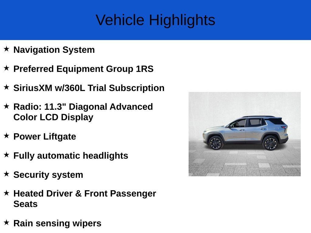 new 2026 Chevrolet Equinox car, priced at $31,895