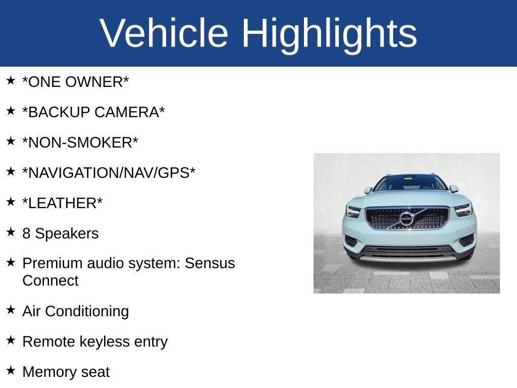 used 2019 Volvo XC40 car, priced at $20,201