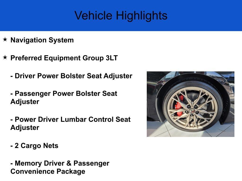 new 2024 Chevrolet Corvette car, priced at $97,850