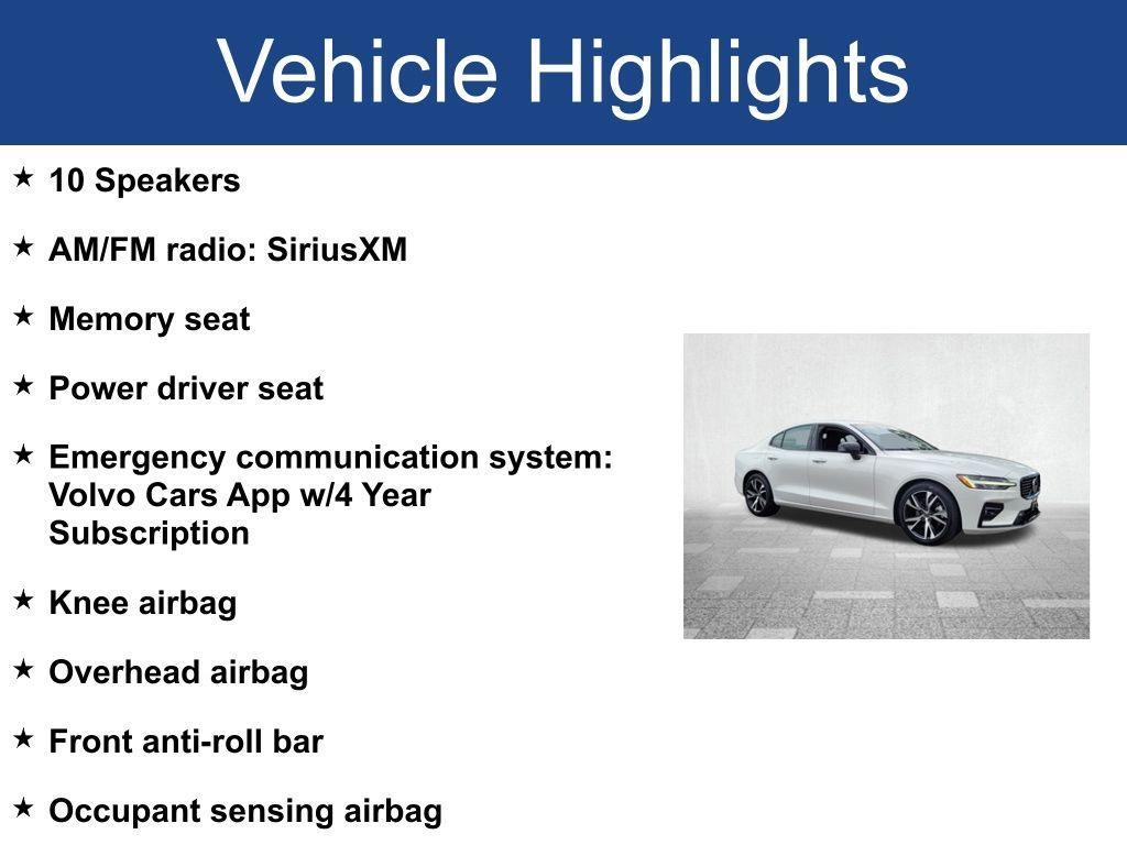 used 2024 Volvo S60 car, priced at $28,300