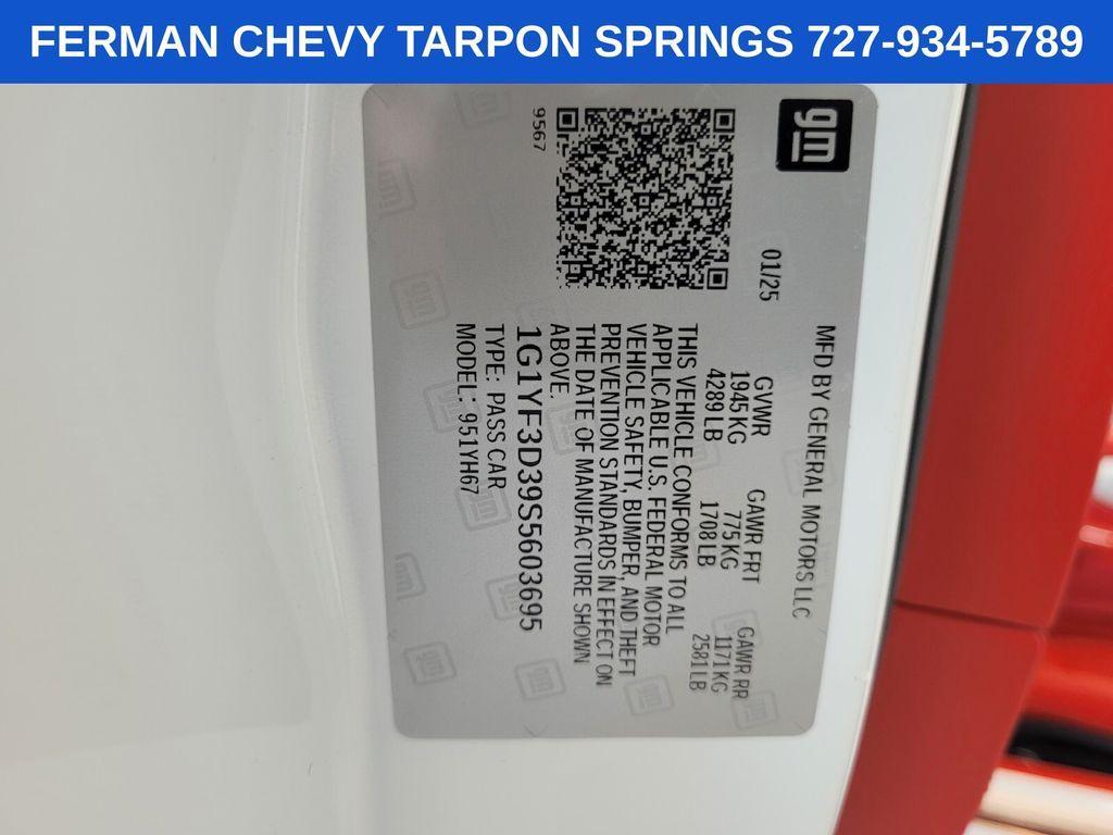 new 2025 Chevrolet Corvette car, priced at $141,970
