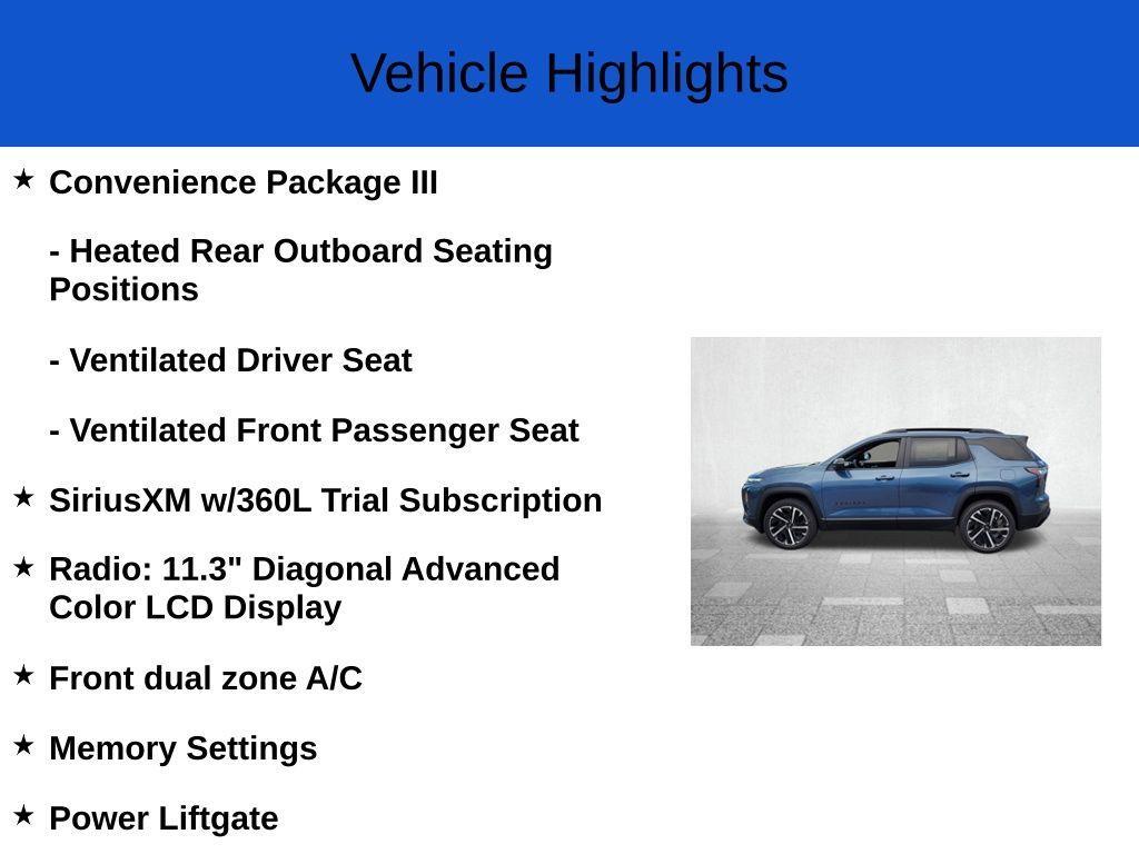 new 2026 Chevrolet Equinox car, priced at $34,170
