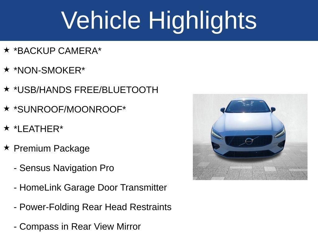 used 2021 Volvo S60 car, priced at $18,500