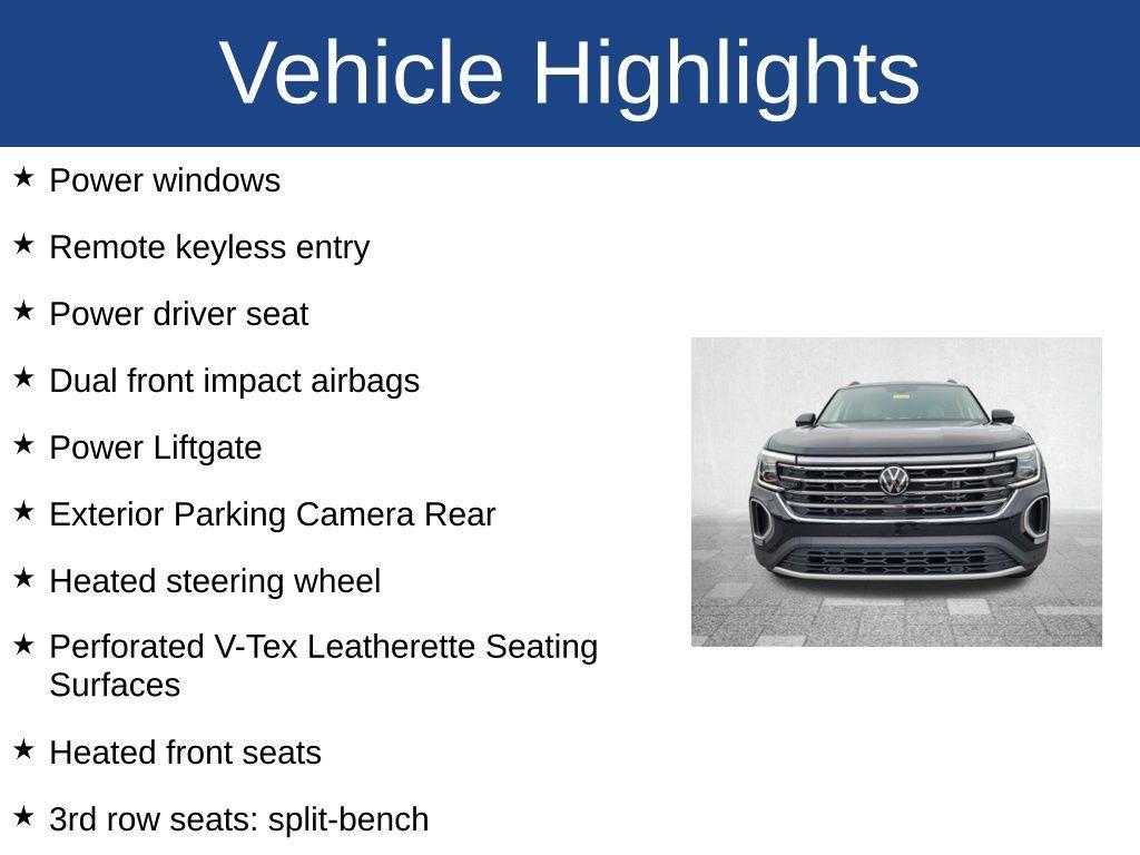 used 2024 Volkswagen Atlas car, priced at $30,000