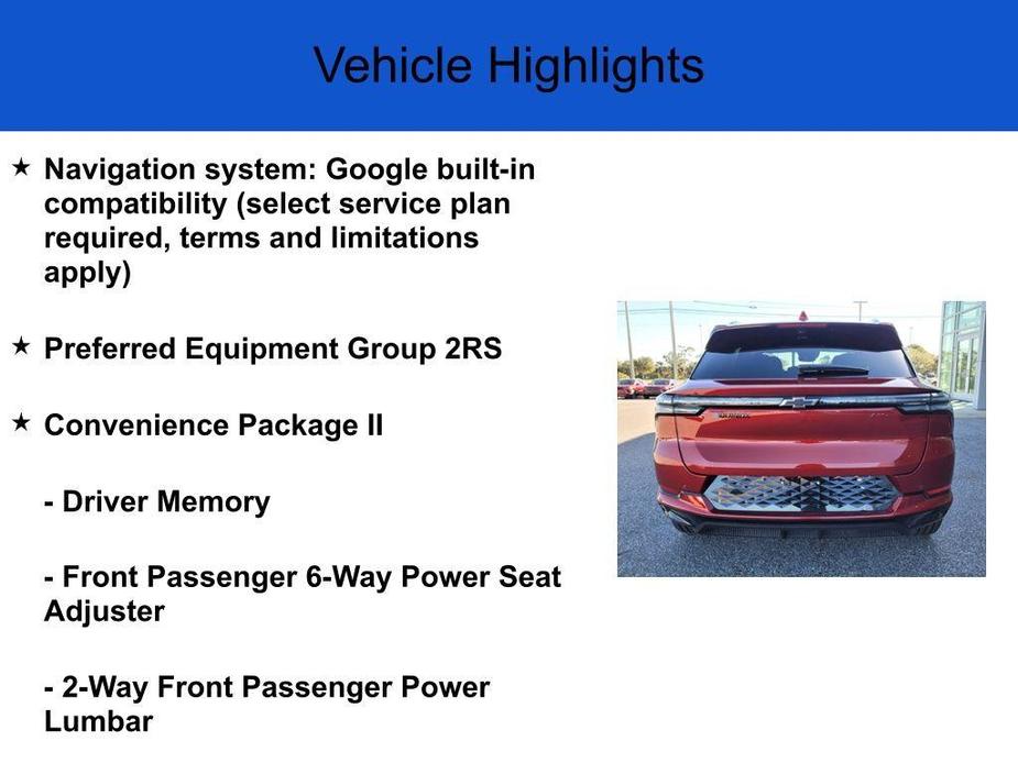 new 2025 Chevrolet Equinox EV car, priced at $50,180