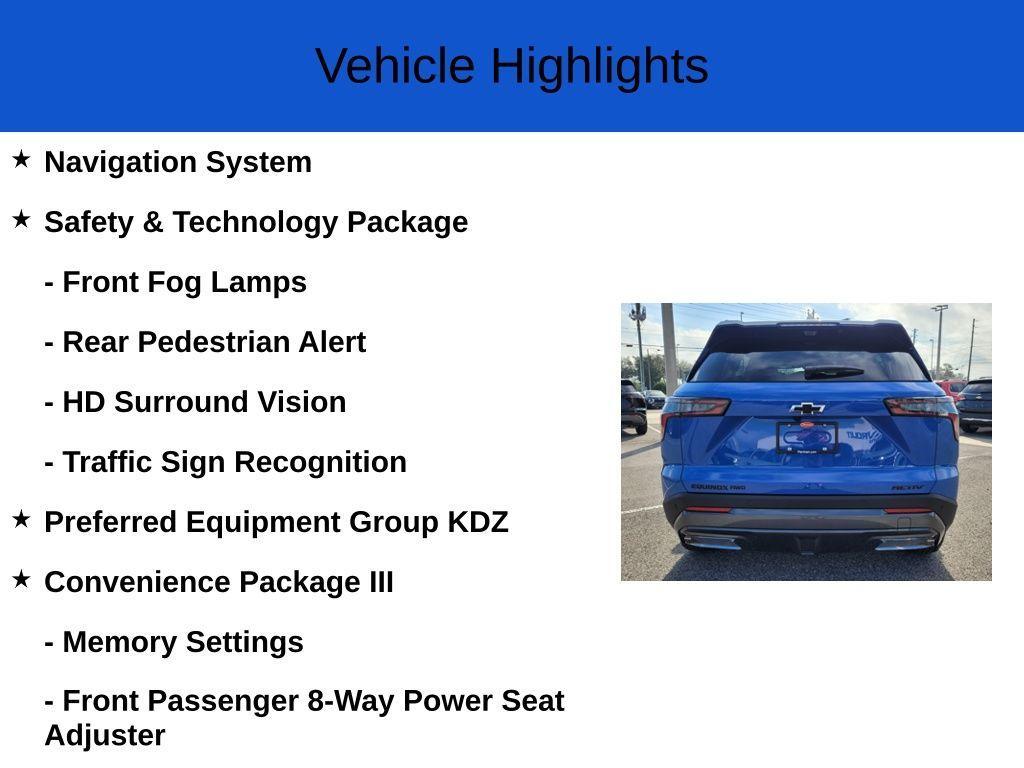 new 2025 Chevrolet Equinox car, priced at $36,770