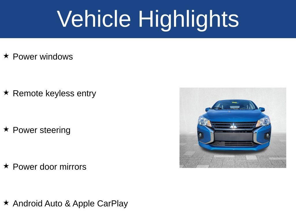 used 2024 Mitsubishi Mirage G4 car, priced at $14,500