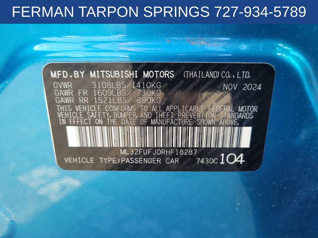 used 2024 Mitsubishi Mirage G4 car, priced at $14,500