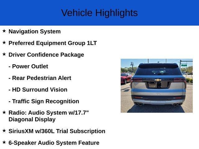 new 2025 Chevrolet Traverse car, priced at $43,635