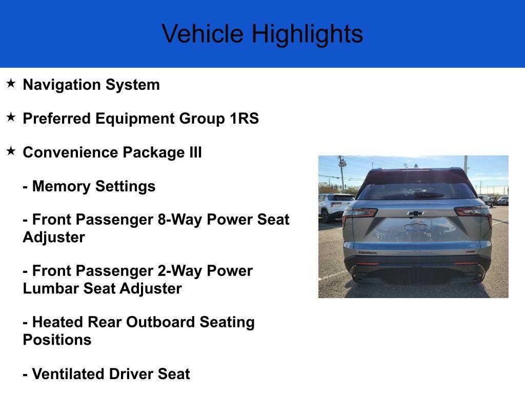 new 2025 Chevrolet Equinox car, priced at $33,295