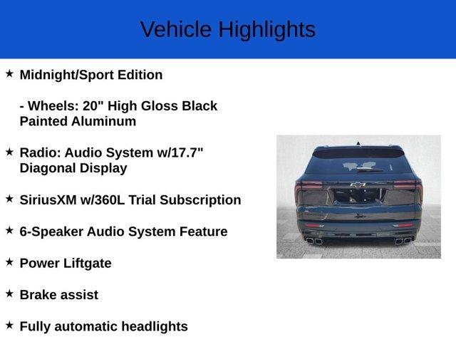 new 2025 Chevrolet Traverse car, priced at $43,380