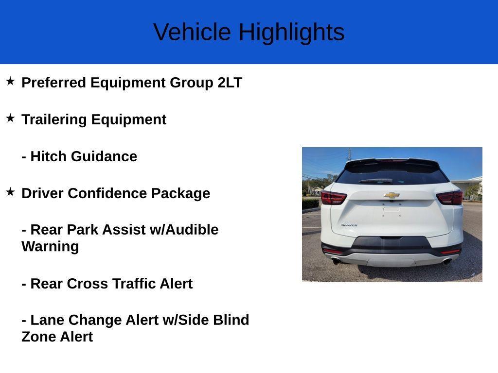new 2025 Chevrolet Blazer car, priced at $34,360