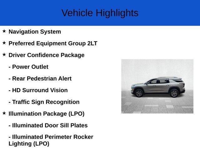 new 2025 Chevrolet Traverse car, priced at $45,549