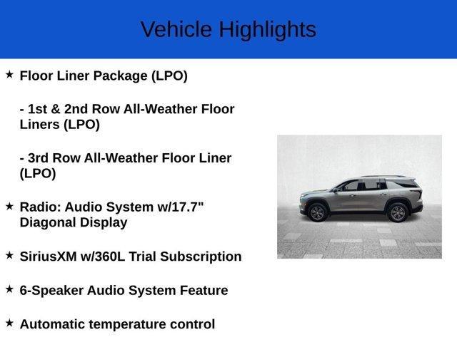 new 2025 Chevrolet Traverse car, priced at $45,549