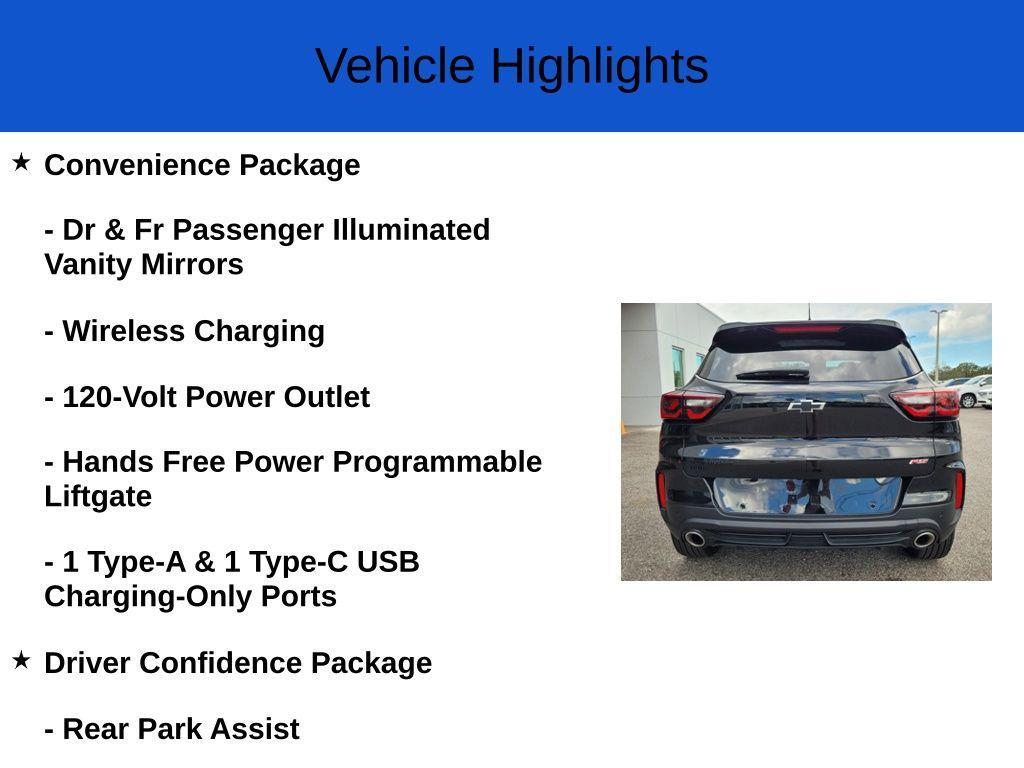 new 2025 Chevrolet TrailBlazer car, priced at $32,965