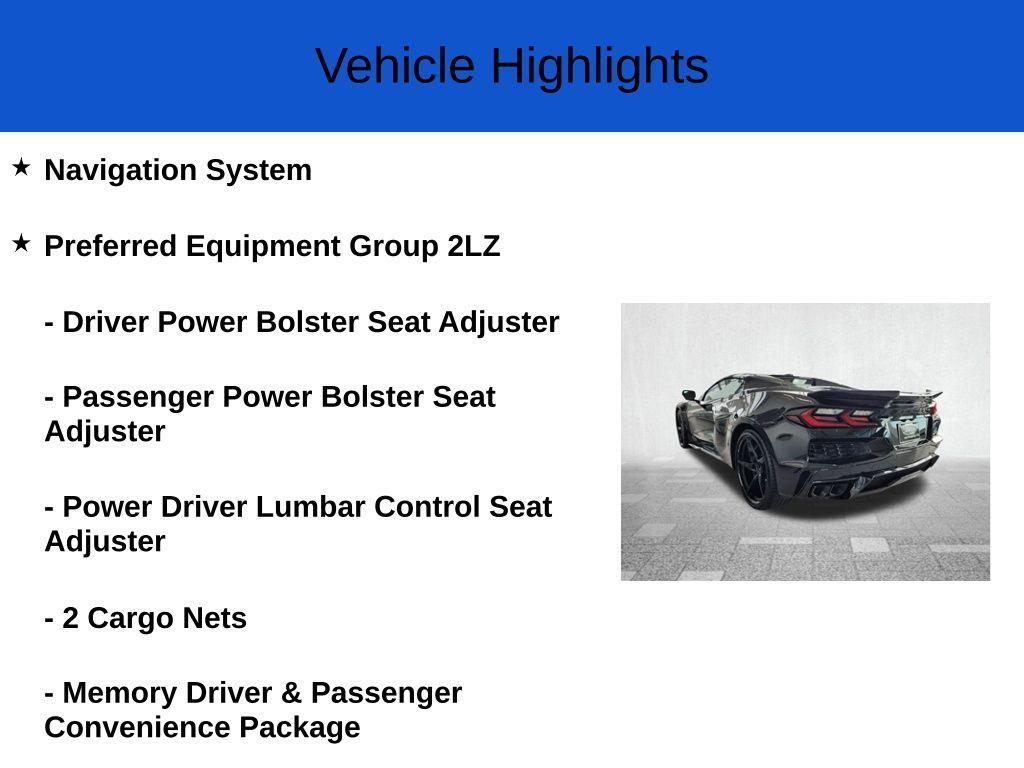 new 2026 Chevrolet Corvette car, priced at $130,119