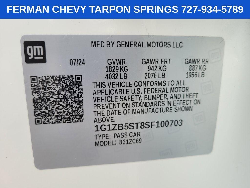 new 2025 Chevrolet Malibu car, priced at $22,495