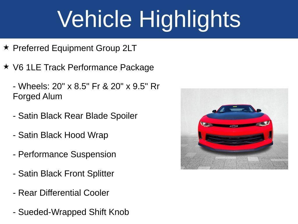 used 2017 Chevrolet Camaro car, priced at $21,777