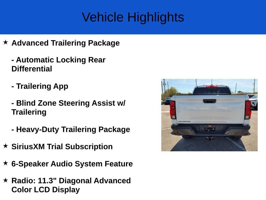 new 2025 Chevrolet Colorado car, priced at $37,980