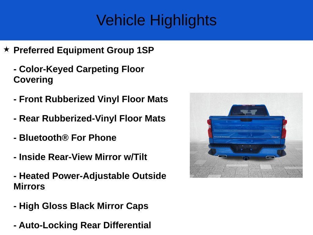 new 2025 Chevrolet Silverado 1500 car, priced at $52,215