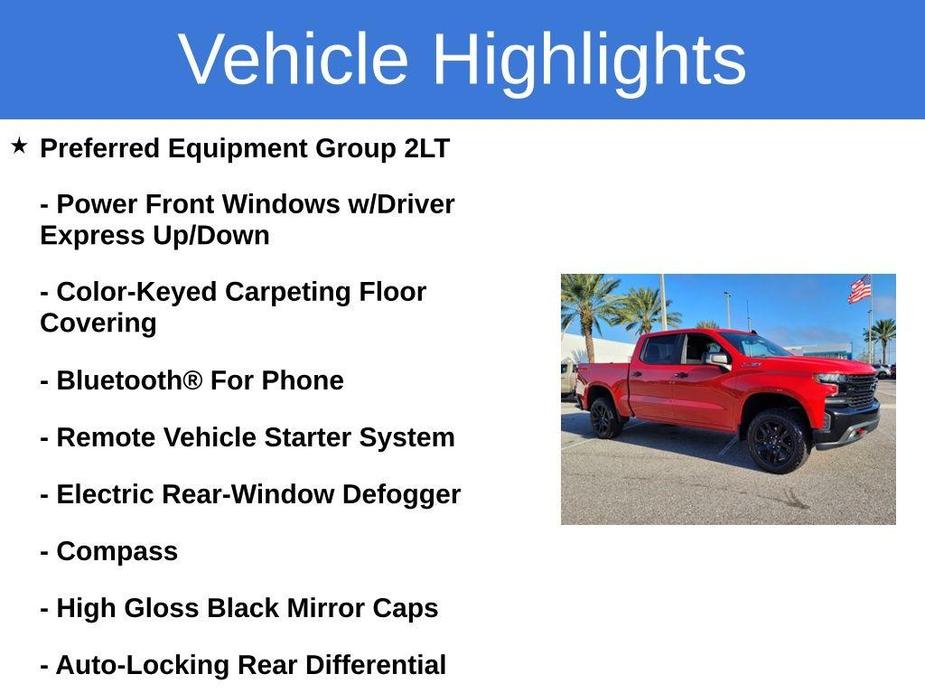 used 2021 Chevrolet Silverado 1500 car, priced at $44,250