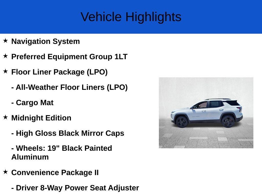 new 2026 Chevrolet Equinox car, priced at $31,415