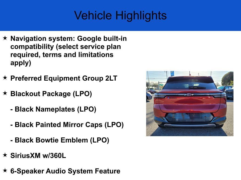 new 2024 Chevrolet Equinox EV car, priced at $42,565