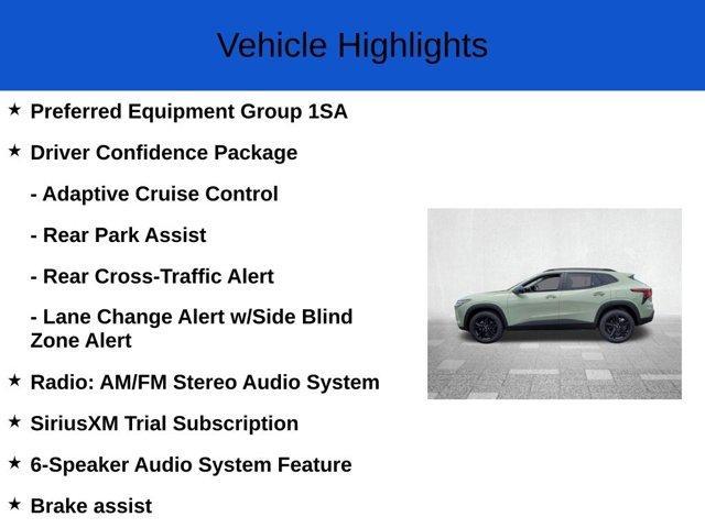 new 2025 Chevrolet Trax car, priced at $24,690