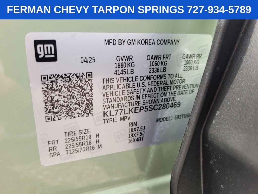 new 2025 Chevrolet Trax car, priced at $24,690