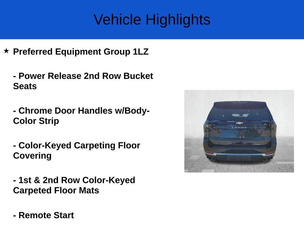 new 2025 Chevrolet Tahoe car, priced at $74,620