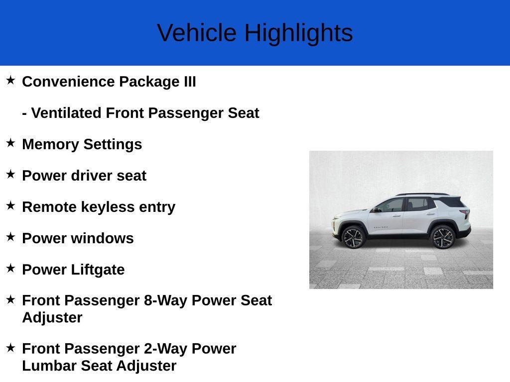 new 2026 Chevrolet Equinox car, priced at $35,665