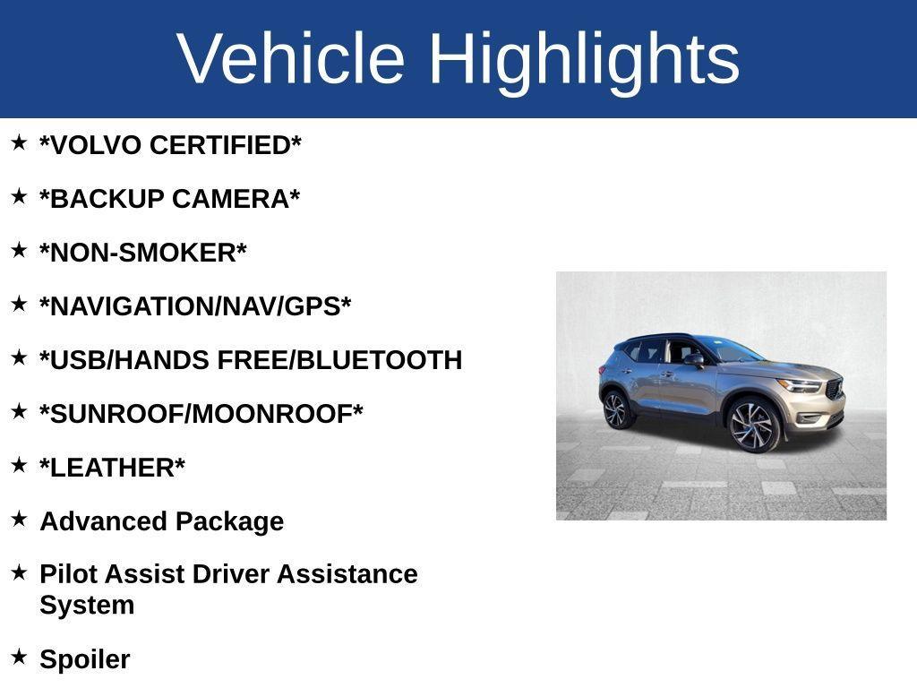used 2022 Volvo XC40 car, priced at $30,900
