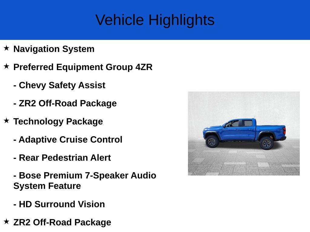 new 2026 Chevrolet Colorado car, priced at $52,620
