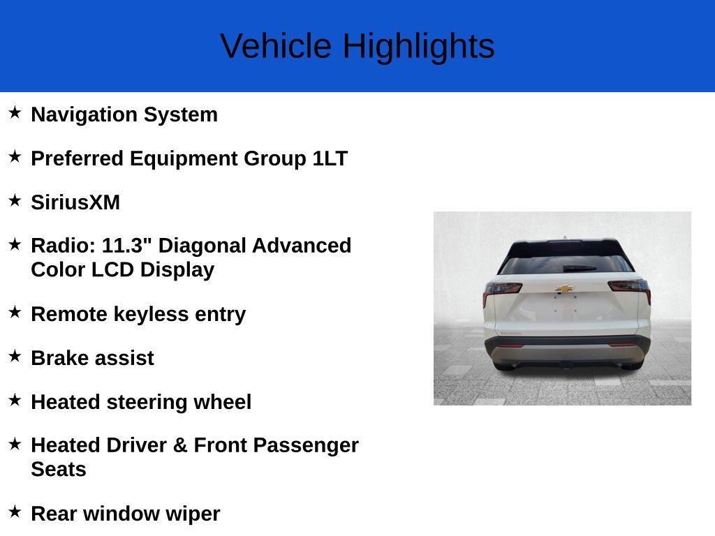 new 2025 Chevrolet Equinox car, priced at $26,795