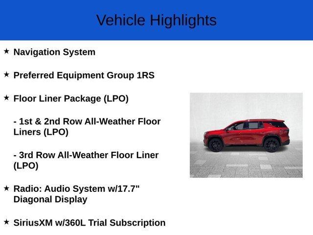 new 2025 Chevrolet Traverse car, priced at $56,914