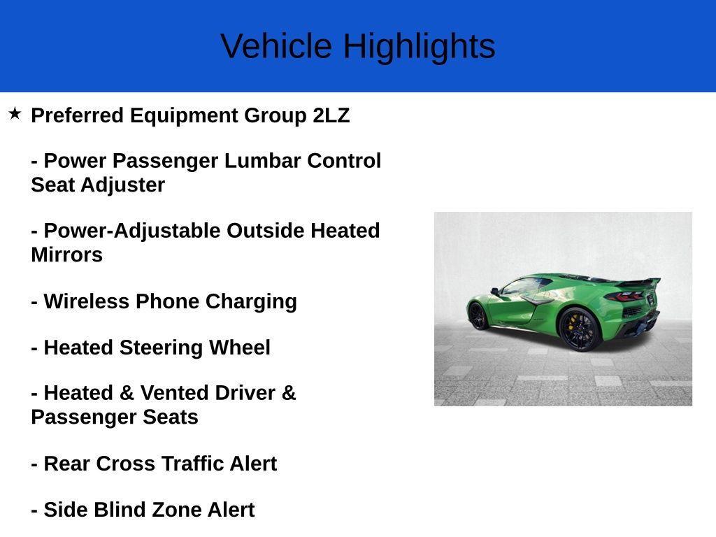 new 2026 Chevrolet Corvette car, priced at $137,335