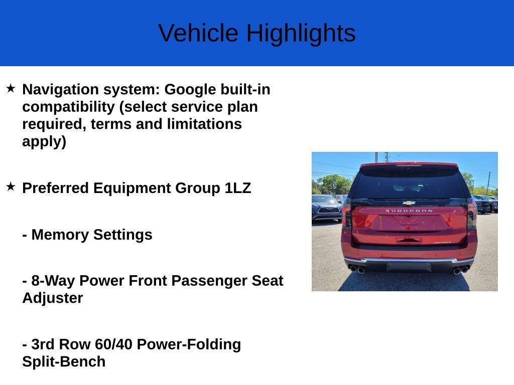new 2025 Chevrolet Suburban car, priced at $80,090